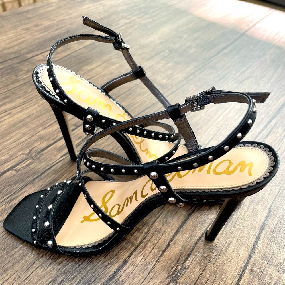 Sam Edelman - Strappy Black Sandal; size 8